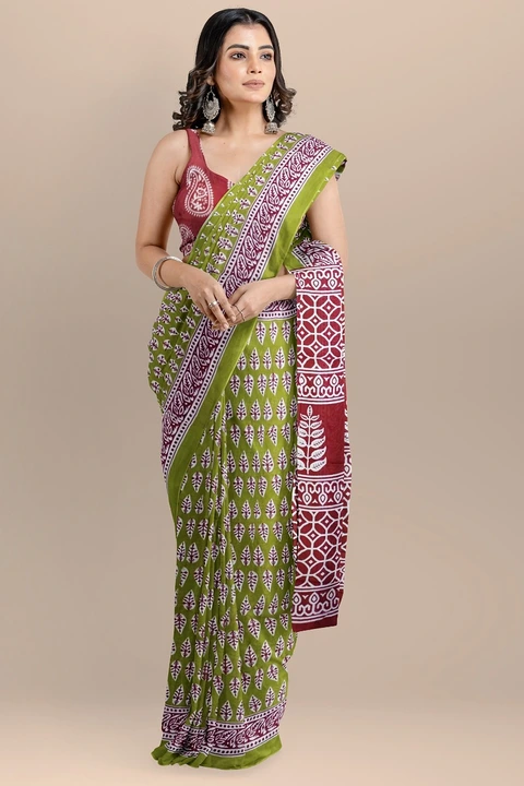 Post image Hey! Checkout my new product called
Jaipuri Cotton Mal-Mal Saree.