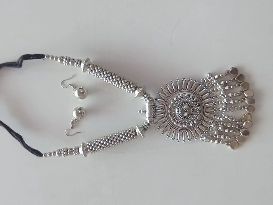 Navratri oxidised imitation jewellery set uploaded by Tvesa Creations on 2/25/2023