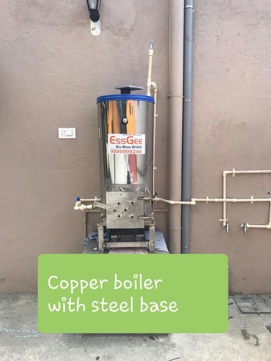 Copper firewood boiler uploaded by Essgee technologies on 2/23/2021