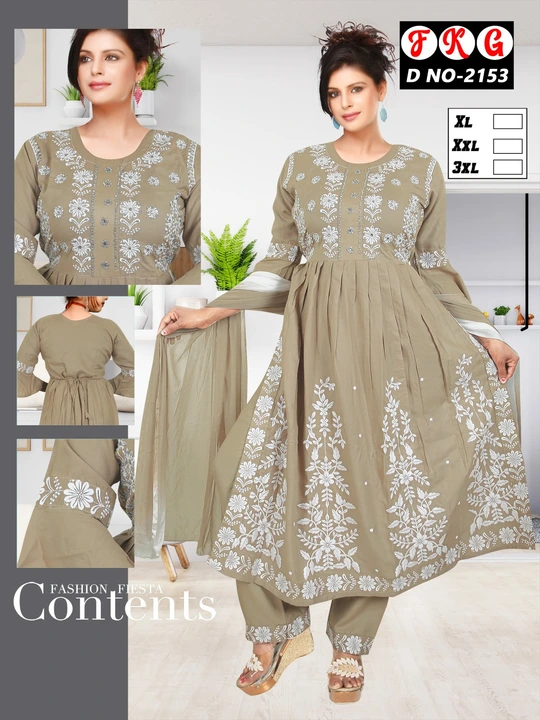 Nayara trouser uploaded by Kapda dress material on 2/25/2023