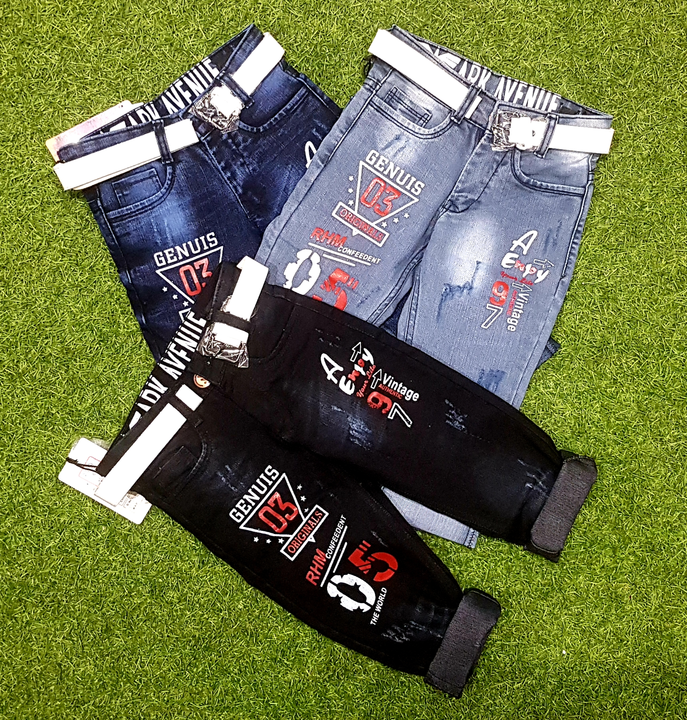 Kids jeans 20 se 30  uploaded by Meera Collection Factory Outlet on 2/25/2023