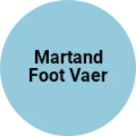Business logo of Martand foot vaer