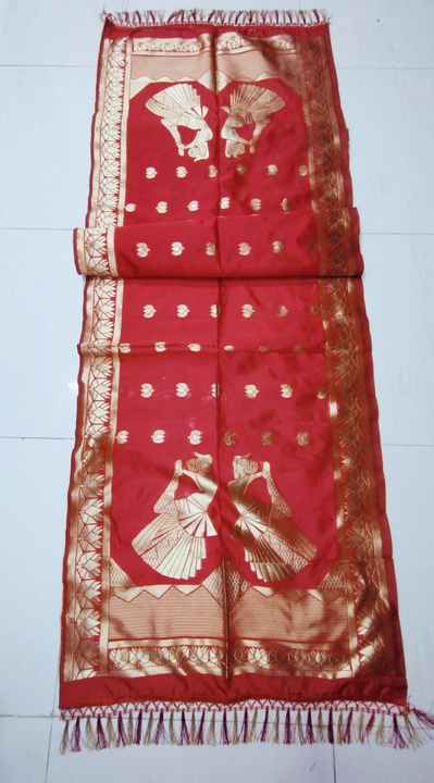 Banarashi silk stole Dupatt uploaded by Shree Vishnu creation on 2/25/2023