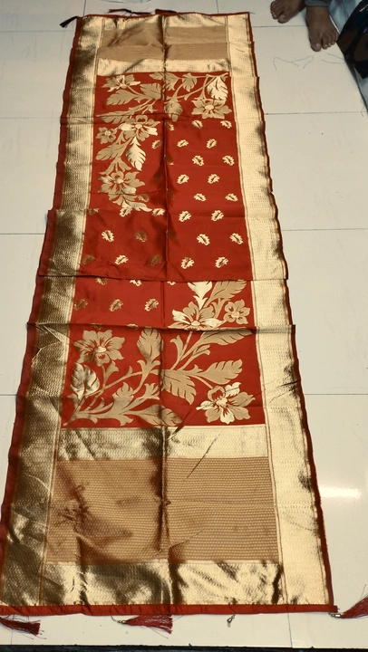 Banarashi silk stole Dupatt uploaded by Shree Vishnu creation on 2/25/2023