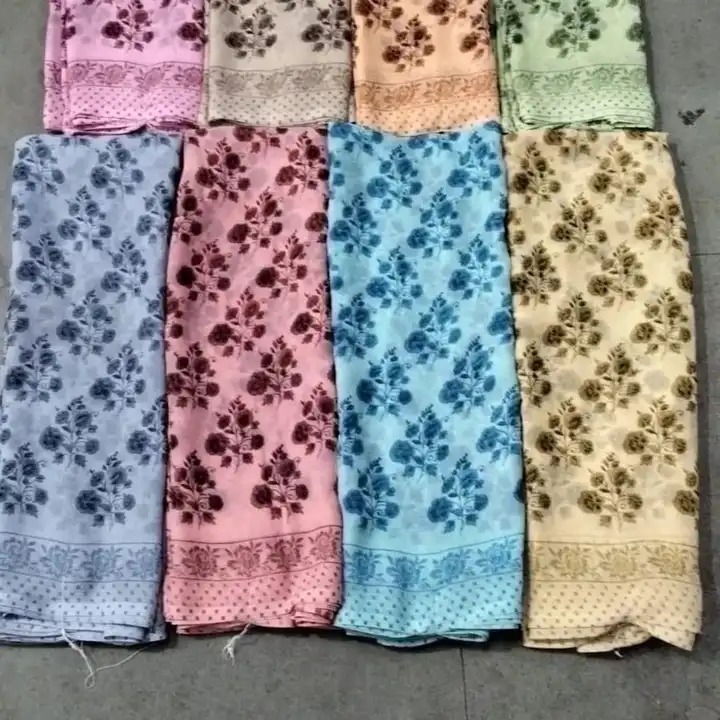 Print saree uploaded by Tirupati textile  on 2/25/2023