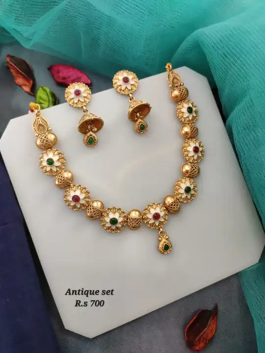 Antique necklace  uploaded by AKSHAR IMITATION JEWELLERY on 2/25/2023
