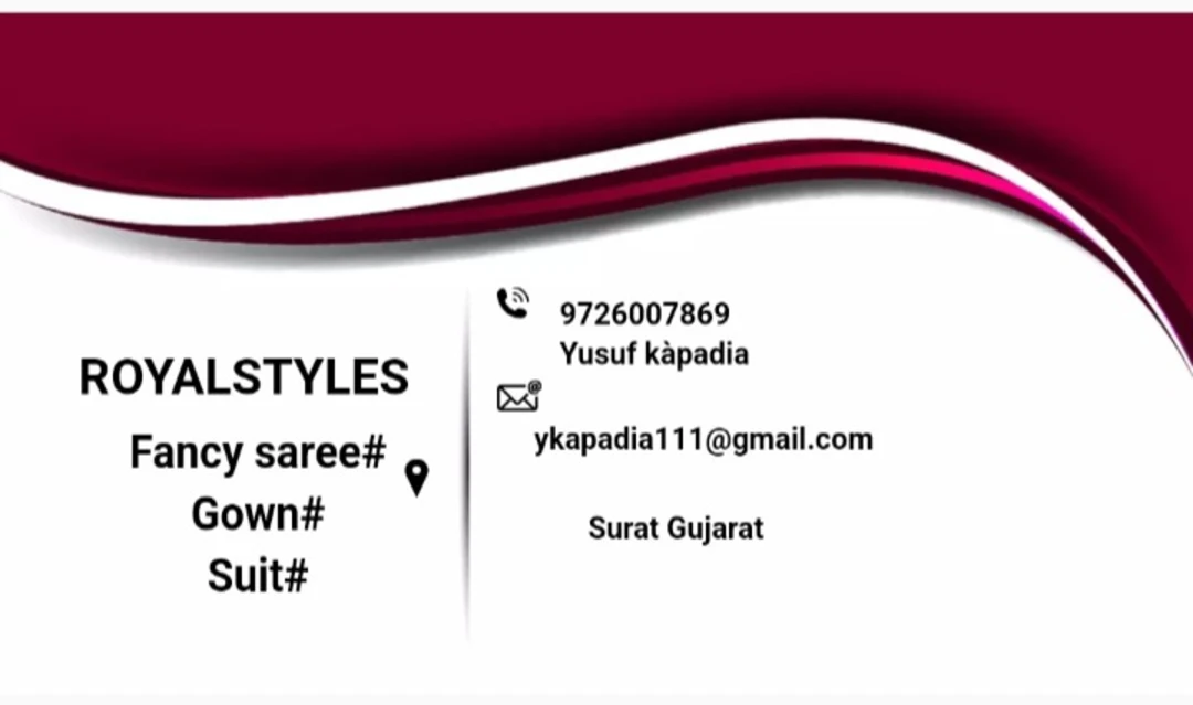 Visiting card store images of Royalstyles 