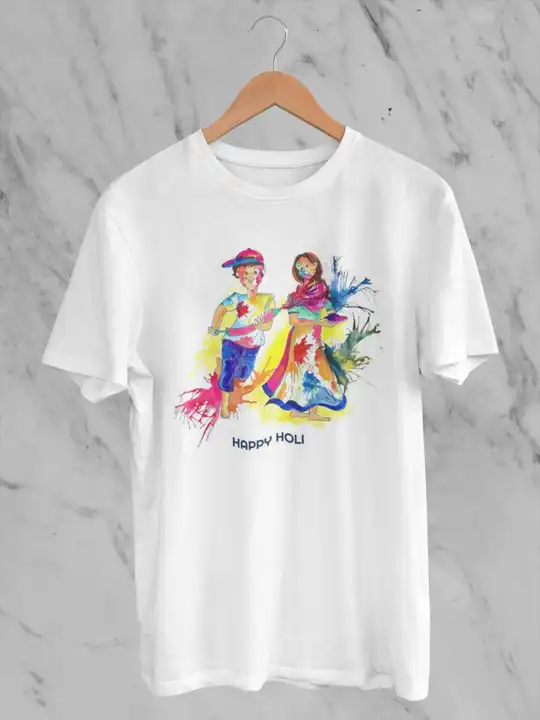 Holi t-shirt  uploaded by Mitra Garments on 2/25/2023