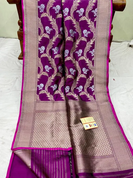 Pure katan silk saree uploaded by business on 2/25/2023