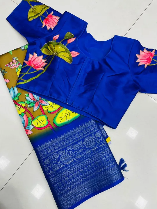 Saree with readymade blouse uploaded by Indian epic on 2/25/2023