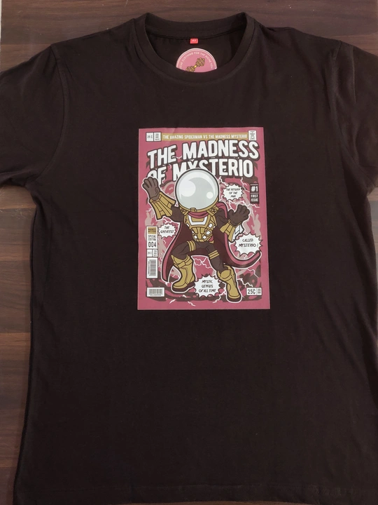 The madness of mysterio print tshirt uploaded by business on 2/25/2023