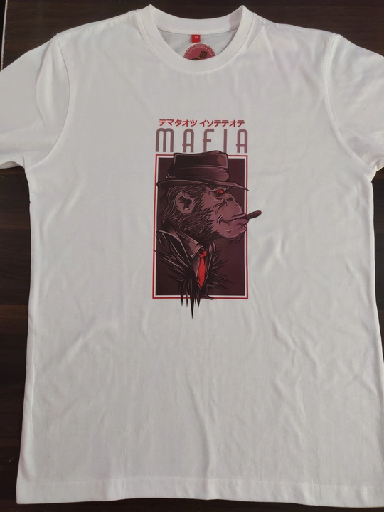Monkey Mafia print tshirt uploaded by business on 2/25/2023