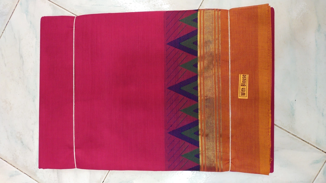 Pure cotton saree  uploaded by Poonthalir textile salem on 2/25/2023