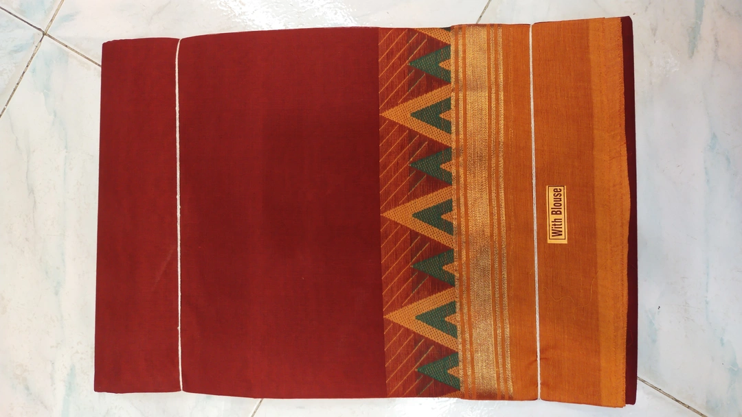 Pure cotton saree  uploaded by Poonthalir textile salem on 2/25/2023