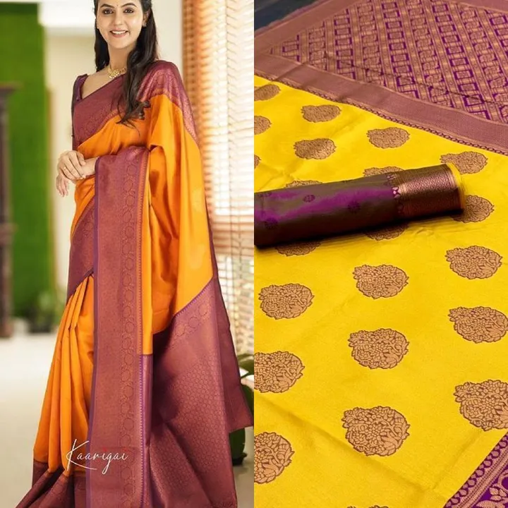 NEW COPPER WEAVING silk saree uploaded by ANJANA ENTERPRISE on 2/25/2023