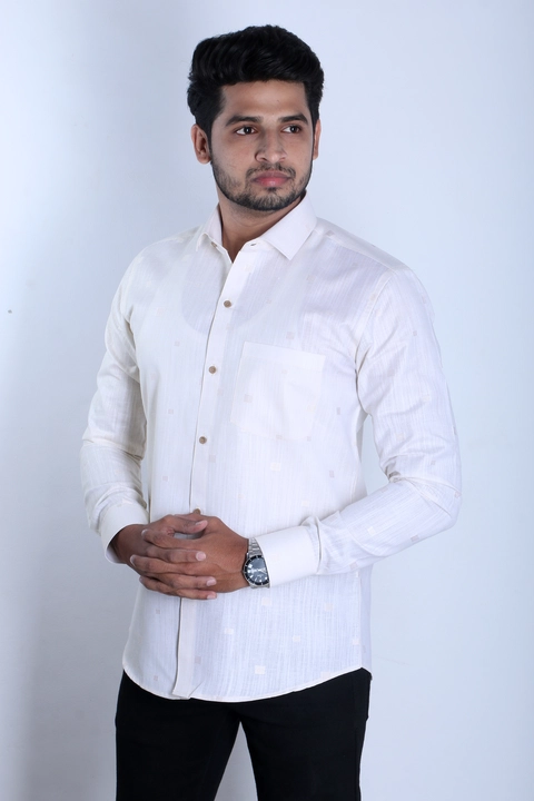 Cotton Linen Shirt, Formal Shirt, Casual Shirt(bhutta Design) uploaded by Sarthak Garments on 2/25/2023