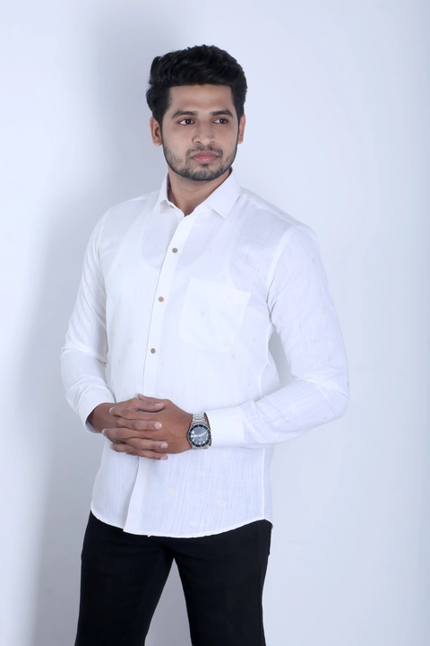 Cotton Linen Shirt, Formal Shirt, Casual Shirt(bhutta Design) uploaded by Sarthak Garments on 2/25/2023