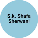 Business logo of S.k. shafa sherwani