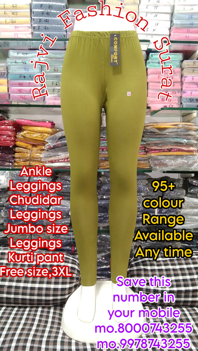 Ankle leggings, chudidar leggings, Jumbo size leggings  uploaded by HENI FASHION  on 2/26/2023