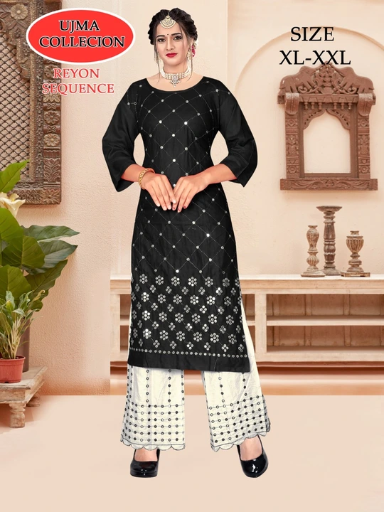 Kurti set heavy work uploaded by Ujma collection on 2/26/2023