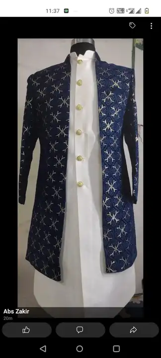 Mehron indovestern uploaded by Sherwani Indo Western all accessories on 2/26/2023