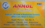 Business logo of Anmol Fashion based out of Jalpaiguri