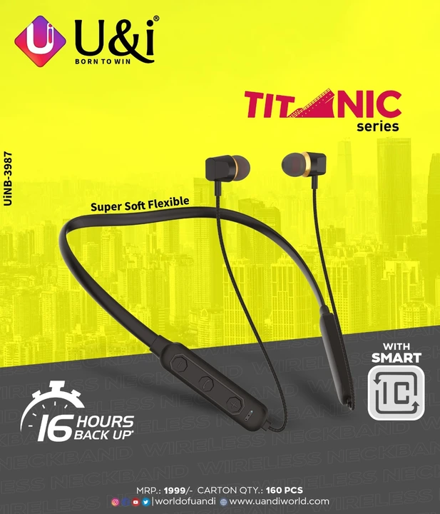 Titanic neckband  uploaded by KPtech Mobile Accessories on 2/26/2023