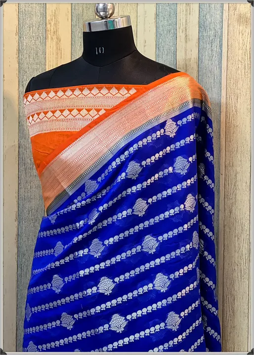 Semi Georgette dying soft saree uploaded by Krishna fashion on 2/26/2023