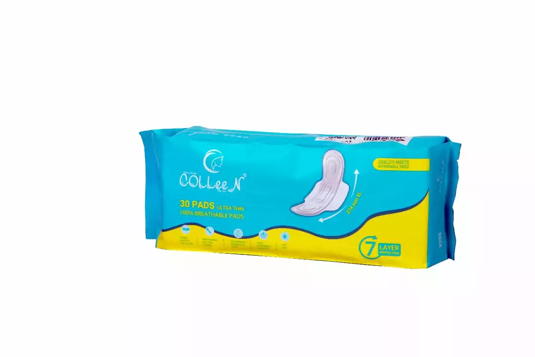 Colleen breathable Non toxic sanitary napkin 374mm XL 30N uploaded by Colleen premium napkins ( REETTA HYGIENE PVT LTD) on 2/26/2023