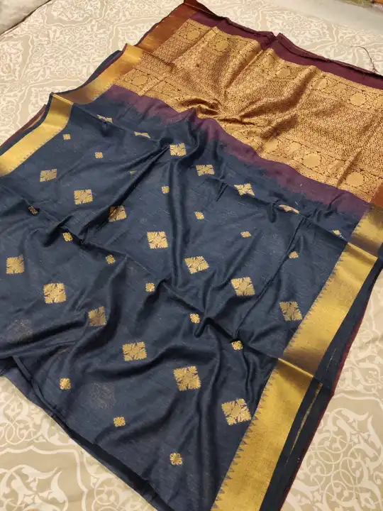 Khadi cotton saree  uploaded by Krishna fashion on 2/26/2023