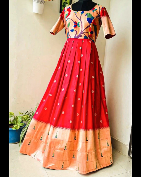 Paithani gown  uploaded by Krishna fashion on 5/19/2024