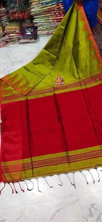 Handloom khadi saree with bp uploaded by business on 2/23/2021