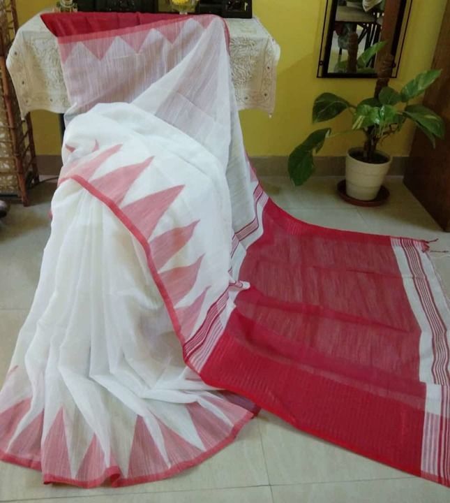 Handloom khadi saree with bp uploaded by business on 2/23/2021