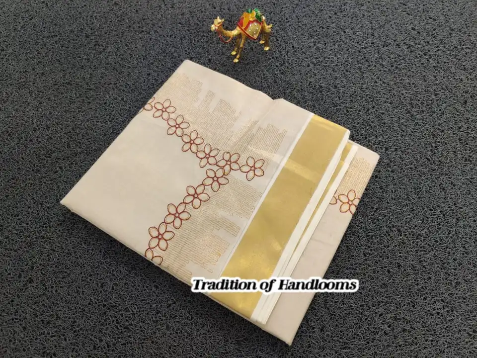 Kerela Cotton sarees uploaded by Maari Amman Textile on 2/26/2023