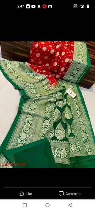 Post image Banarasi dayble semi gorjatt soft silk sarees