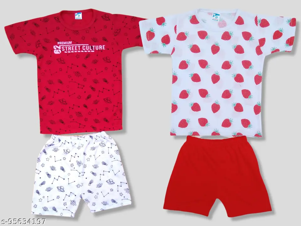 cottbray Kids Clothing Set for summer uploaded by KRISHNA FASHIONS on 2/26/2023