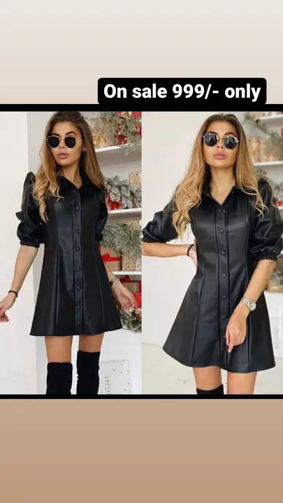 Leather dress uploaded by business on 2/26/2023