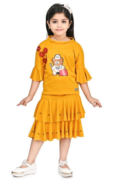 Girls top skirt set uploaded by MARUF DRESSES on 2/26/2023