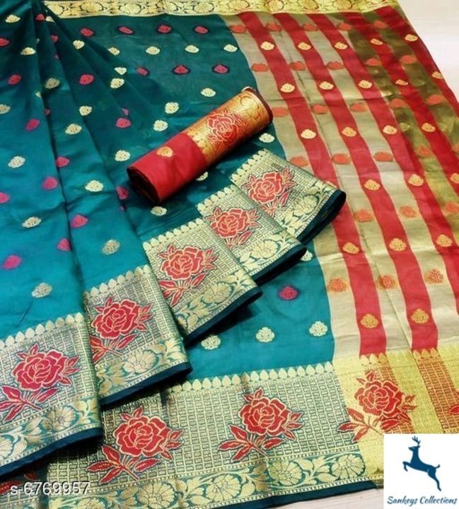 Catalog Name:*New Trendy Women's Sarees*
Saree Fabric: Cotton Silk uploaded by Sankeys Collections on 2/23/2021