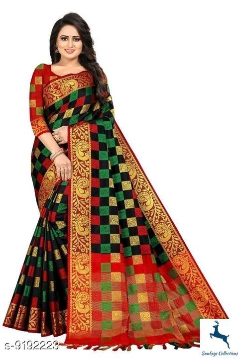 Catalog Name:*Trendy Drishya Sarees*
Saree Fabric: Cotton Silk
Blouse: Separate Blouse Piece uploaded by business on 2/23/2021