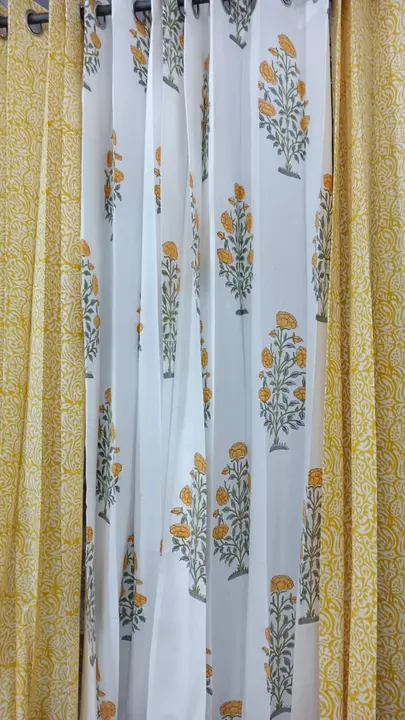 Hand block print curtain  uploaded by NEHA Creation on 2/26/2023