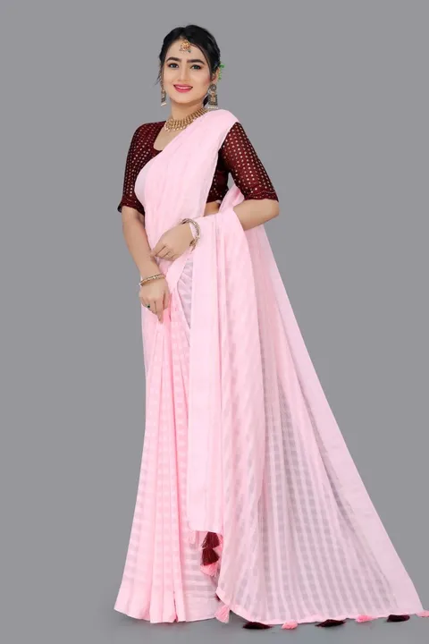 Soft weightless pattern saree  uploaded by DUDHAT Impax on 2/27/2023