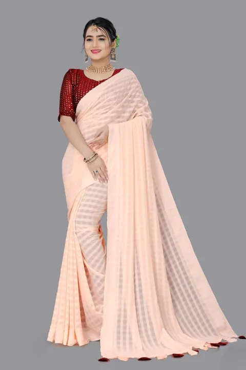 Soft weightless pattern saree  uploaded by DUDHAT Impax on 2/27/2023
