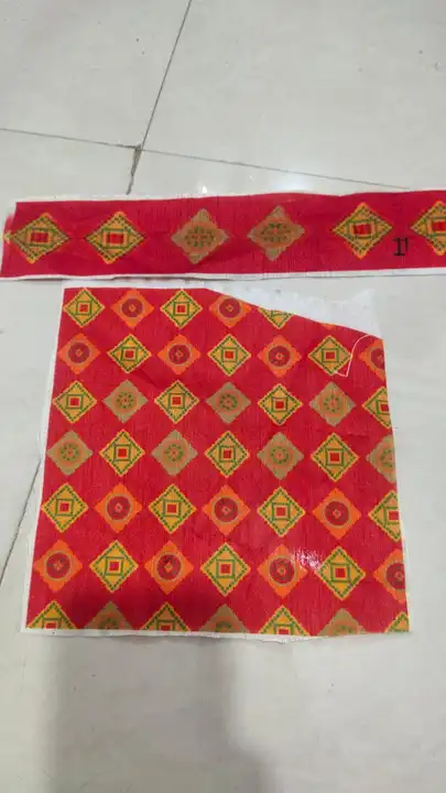 Digital print saree blouse & lace  uploaded by Hari krushna digital print on 2/27/2023