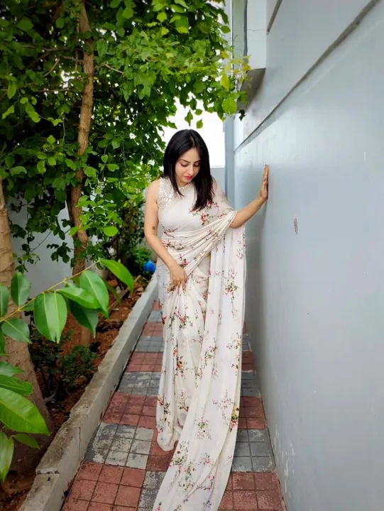 Georgette saree  uploaded by S.S. FASHION SURAT  on 2/27/2023