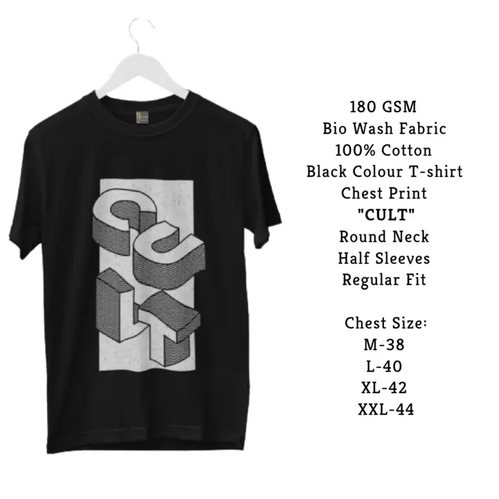 Post image 180 GSM Bio Wash Fabric
Authentic Cotton T-shirt
Black Colour
MOQ - 25