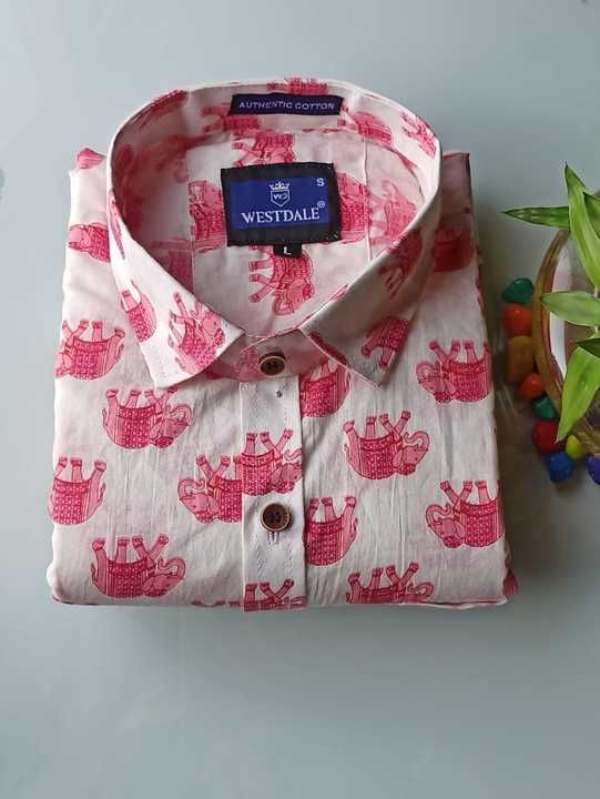 Printed cotton shirts uploaded by Rahul Enterprises on 2/23/2021