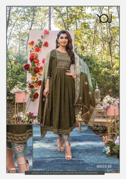 Trendy Viscose Nayra Three Piece  uploaded by Vihu fashion on 2/27/2023