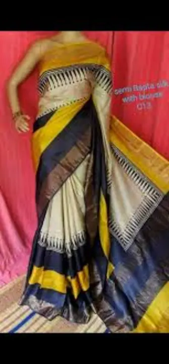 Tasaar ghichcha silk block print saree come first and buy first only  uploaded by Queen Silk on 5/10/2024