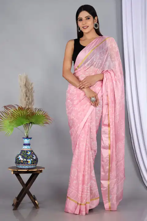 Chiffon saree uploaded by Manufacturer of Cotton on 2/27/2023